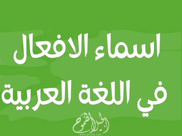 أسماء الأفعال في اللغة العربية :   